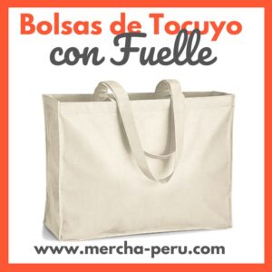 Bolsas de tocuyo con fuelle