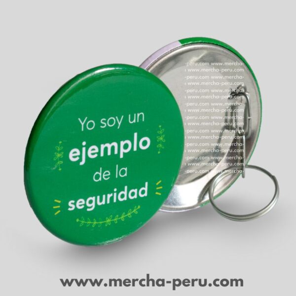 Llavero redondo de 5cm sin destapador